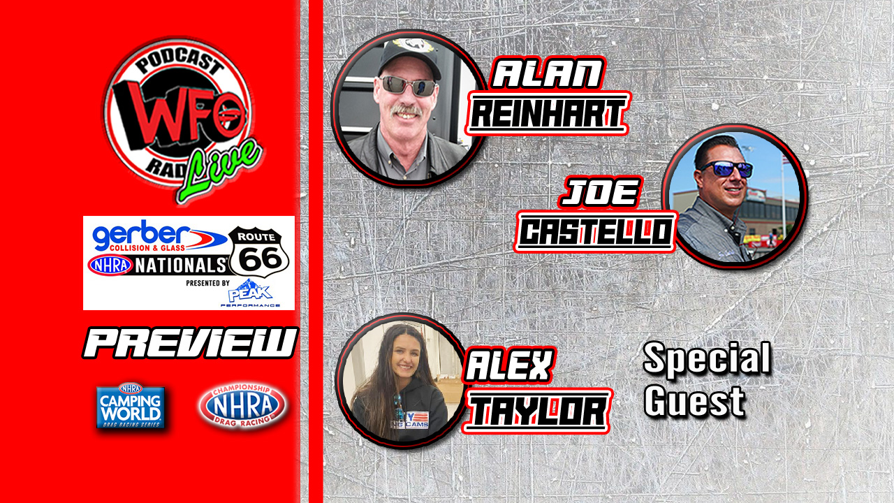 WFO Radio Motorsports Podcast Alex Taylor joins Alan Reinhart and Joe